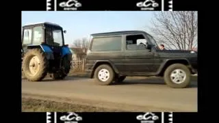 Mercedes G-Class (Гелендваген) ПРОТИВ ТРАКТОРА (БЕЛАРУС)