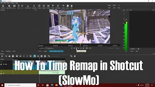 How to ADD A CLEAN SLOWMO (TIME REMAP) in SHOTCUT | Fortnite Montage Tutorial