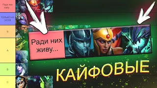 ТИР-ЛИСТ САМЫХ КАЙФОВЫХ ГЕРОЕВ — DOTA 2 / ДОТА 2