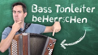 Wie spielt man auf der Steirischen Harmonika die Tonleiter mit dem Bass? (mit Übung)