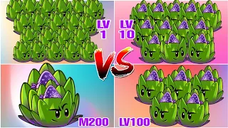 PVZ2 Team Zombies in Ancient Egypt vs All Plants level 1 vs level 100 | PVZ2 MK