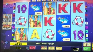 50P JACKPOT MERKUR SLOTS READING JUST TIME PASS FISHING FRANZY THE BIG CATCH IN UK