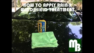 How to properly apply Rain X Windshield treatment to a Car, Truck, Suv or any vehicle