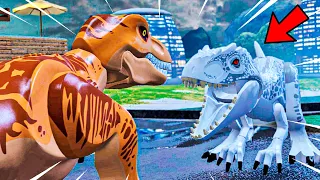 LEGO JURASSIC WORLD la LUCHA CONTRA el INDOMINUS REX!