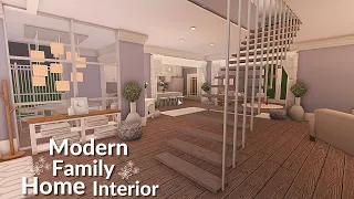 ROBLOX| BLOXBURG| Modern Family Home (part-2)| House Build