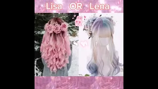 LISA OR LENA [hair colour & hairstyles] #shorts #youtubeshorts