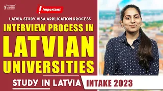 Latvia University Interview Process | Tips for Interview | Apply for Latvia Student Visa 2023 Update