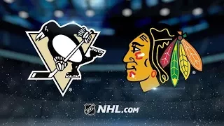 PITTSBURGH PENGUINS VS CHICAGO BLACKHAWKS HIGHLIGHTS 10/5/17