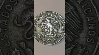 World Coins Mexico 50 Centavos 1967. Reverse Side.