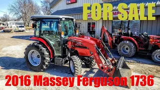 SOLD: 2016 Massey Ferguson 1736 Premium Cab Compact Tractor