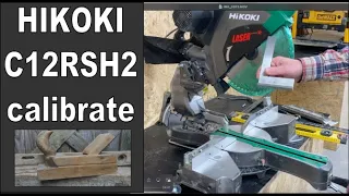 002 Ukośnica Hikoki C12RSH2 kalibracja - miter saw calibration