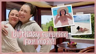 MY BIRTHDAY SURPRISE FOR MOM IN AMANPULO! ☀️ Palawan, Philippines | KC Concepcion