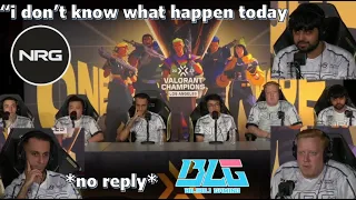 NRG Press Conference after Bilibili LOSS in VCT Champions....