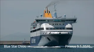 [ ΜΠΛΟΥ ΣΤΑΡ ΧΙΟΣ ] BLUE STAR CHIOS arrival at Piraeus Port