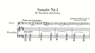 Brahms: Violin Sonata No. 1 in G major, Op. 78 (with Score)