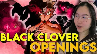 First Time Reacting to Black Clover Openings (1-13) | New Anime Fan! Anime OP Reaction