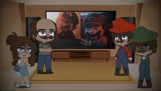 Past Super Mario Bros family react to the future