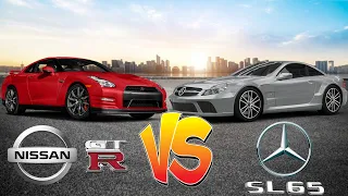 NISSAN GTR VS MERCEDES-BENZ SL65 AMG BLACK SERIES