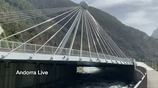 🇦🇩 ANDORRA River walk in SANTA COLOMA and  MADRID BRIDGE