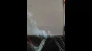 Satisfying smoke coming out of fire