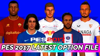 PES 2017 - NEXT SEASON PATCH OPTION FILE 2023