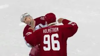 NHL 09 Fights and goals