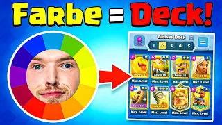 Ich lasse FARBEN MEIN DECK BAUEN... (das gab es NOCH NIE!) | Clash Royale Deutsch