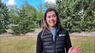 @duerodeporte charla con Sara Martín (@Movistar_Team) antes de la IX Vuelta a Burgos (@idjburgos)