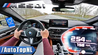 2021 BMW M550i xDrive LCI 530HP TOP SPEED on AUTOBAHN [NO SPEED LIMIT] by AutoTopNL
