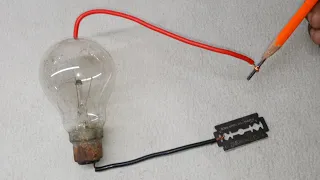 How to make simple bulb walding Machine At home with blade/Practical Experiment#youtubevideo#youtube