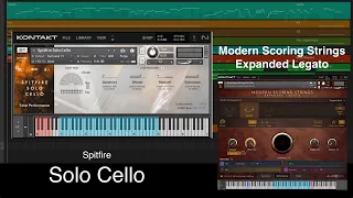 SPITFIRE  SOLO CELLO with Modern Scoring Strings Expanded Legato & Cineharp - Concerto style music.