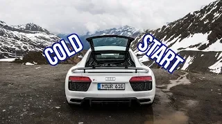 Audi R8 V10 Plus | Cold Start Up | Revs | Loud Acceleration Sound