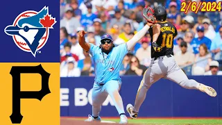 Toronto Blue Jays vs Pittsburgh Pirates Game Highlights, June 02 2024| MLB Highlights 2024