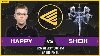 WC3 - B2W Weekly Cup #51 - Grandfinal: [UD] Happy vs Sheik [UD]