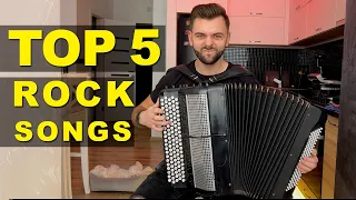 TOP 5 ROCK SONGS ON ACCORDION