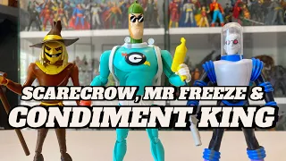 Batman Animated Series Mr Freeze, Scarecrow & Condiment King BAF Review | McFarlane Toys