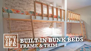 Built-in Bunk Beds - Part 1: Framing & Trim | Woodworking Builds