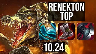 RENEKTON vs VOLIBEAR (TOP) | 2.3M mastery, 10/2/11, 500+ games, Legendary | KR Grandmaster | v10.24