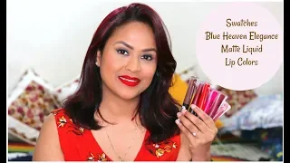 Best Liquid Lipstick in 100 Rs ? Swatches & Review Blue Heaven Elegance Matte Liquid Lip Colour