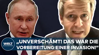 UKRAINE-KONFLIKT: Wladimir Putin? "Unverschämt! Das war die Vorbereitung einer Invasion"