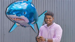 Ennada intha Meenu parakuthu !🤯🦈 Flying helium 🐟 #offsquad #spoutoffocus #outoffocus