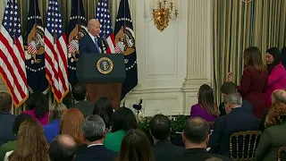 President Joe Biden addressed results from midterm elections
