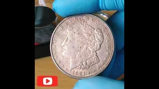 1921 s morgan dollar highly collected u.s coins.#shorts