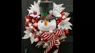 Snowman Wreath