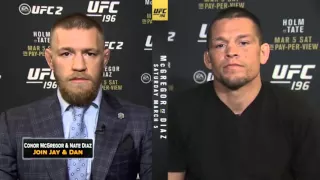 McGregor y Diaz GUERRA DE INSULTOS en la Fox  (Español)