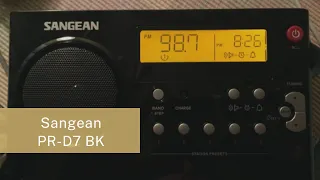 Sangean PR-D7 BK AM/FM Digital Rechargeable Portable Radio Review