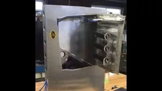 Custom Made Sabre Panel Wall Safe by Avro Fabrication