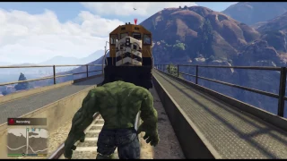 GTA V: Can the HULK Stop the Train?