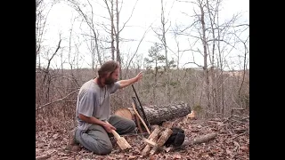 Splitting an Oak Log into Staves for Future Woodworking Projects...Part One