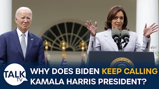 "Not My President!" Joe Biden Scolded For Calling Kamala Harris ‘President’ Again